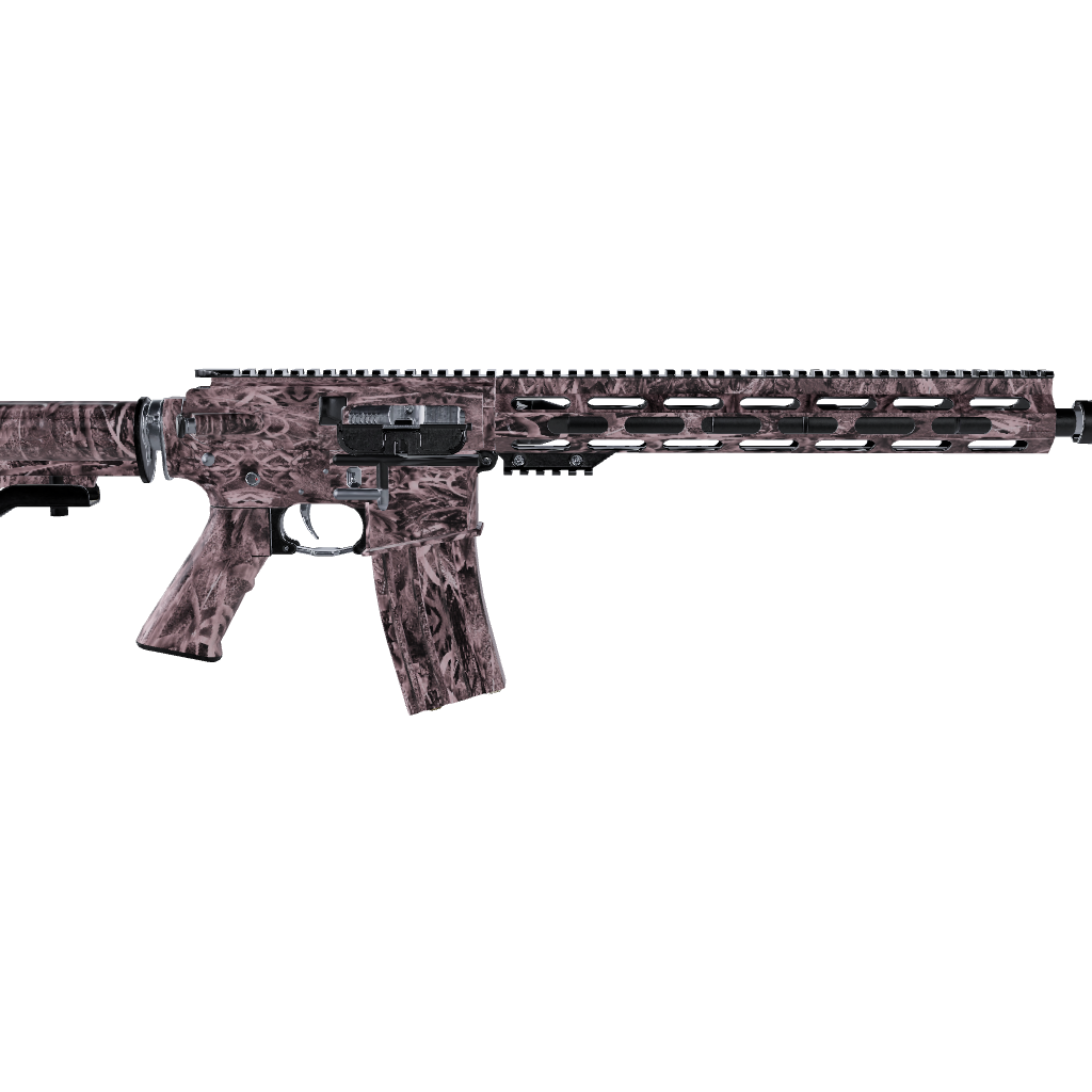 AR 15 Nature Pink Grassland Camo Gun Skin