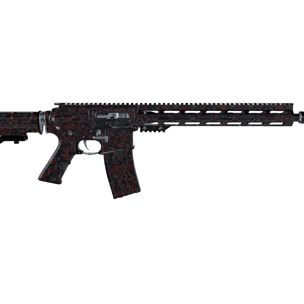 AR 15 Classic Blue Copper Camo Gun Skin