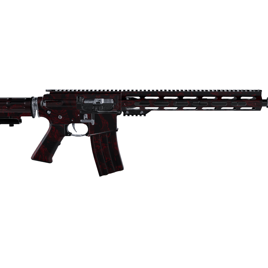 AR 15 Vietnam Tiger Stripe Vampire Red Gun Skin