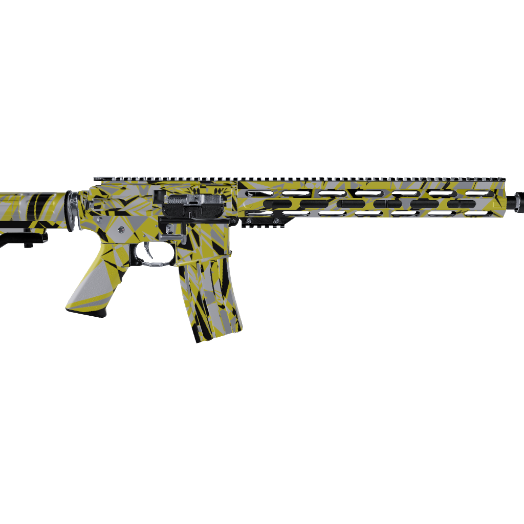 AR 15 Sharp Yellow Tiger Camo Gun Skin