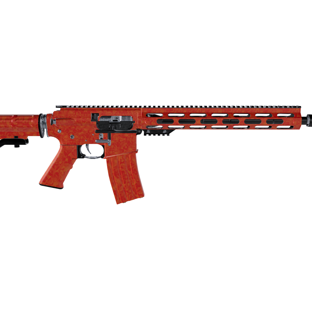 AR 15 Classic Elite Orange Camo Gun Skin 