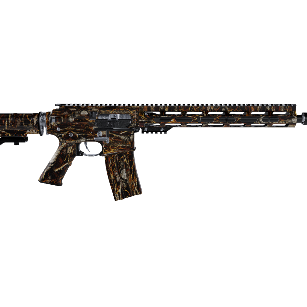 AR 15 Nature Burning Voodoo Camo Gun Skin