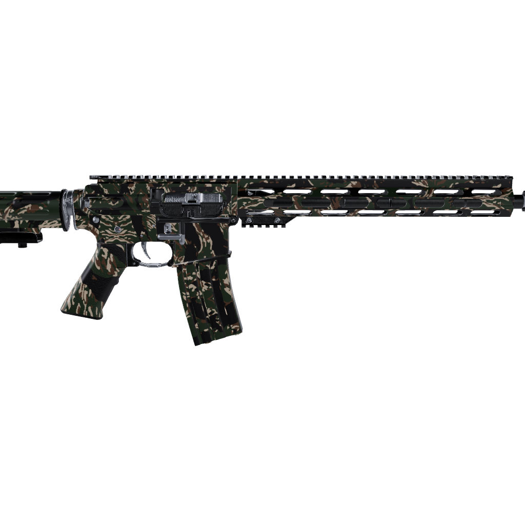 AR 15 Vietnam Tiger Stripe Woodland Gun Skin