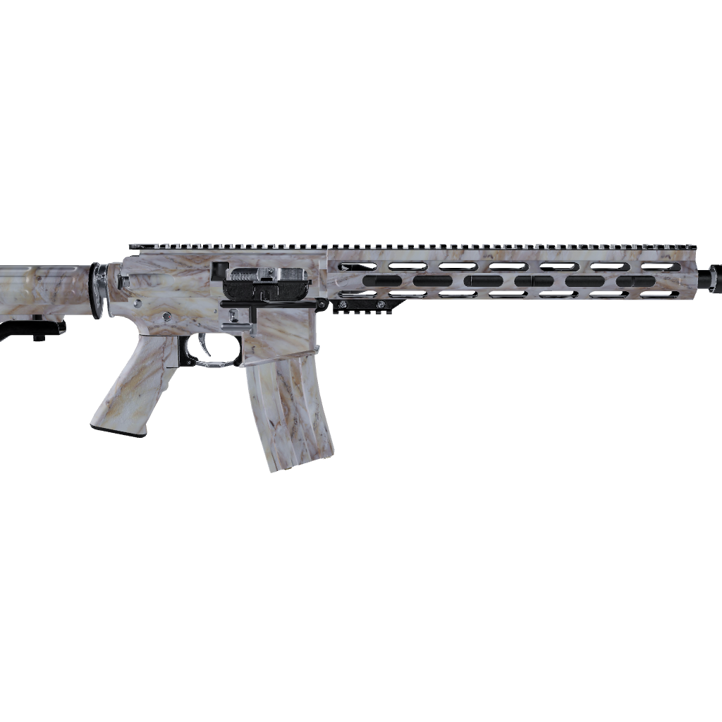 AR 15 Stone Calcatta Gold Marble Gun Skin