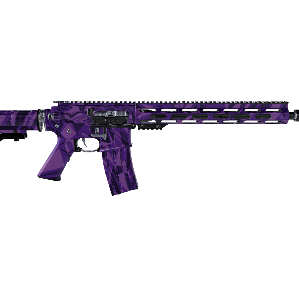 AR 15 Sharp Elite Purple Camo Gun Skin 