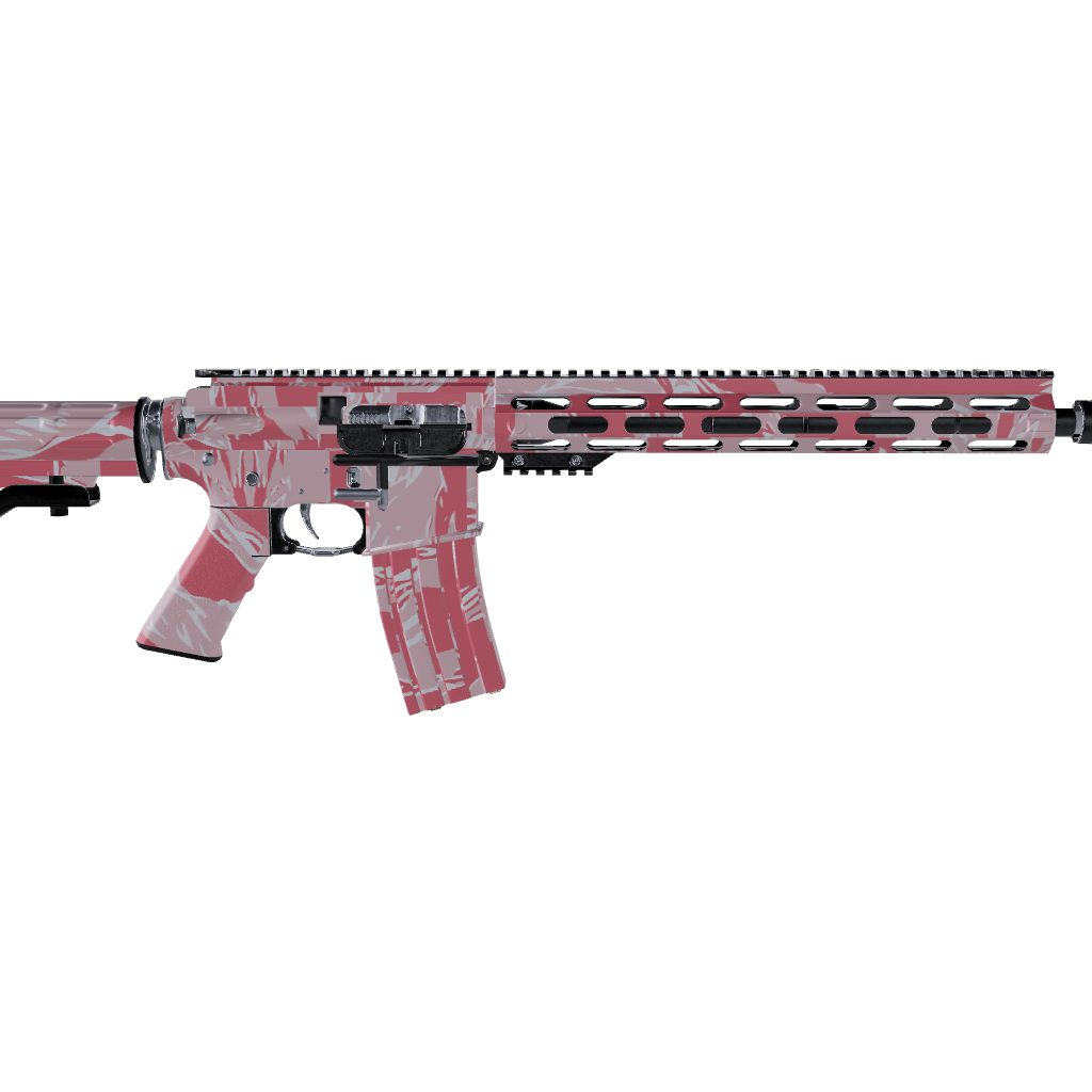 AR 15 Shredded Pink Camo Gun Skin 