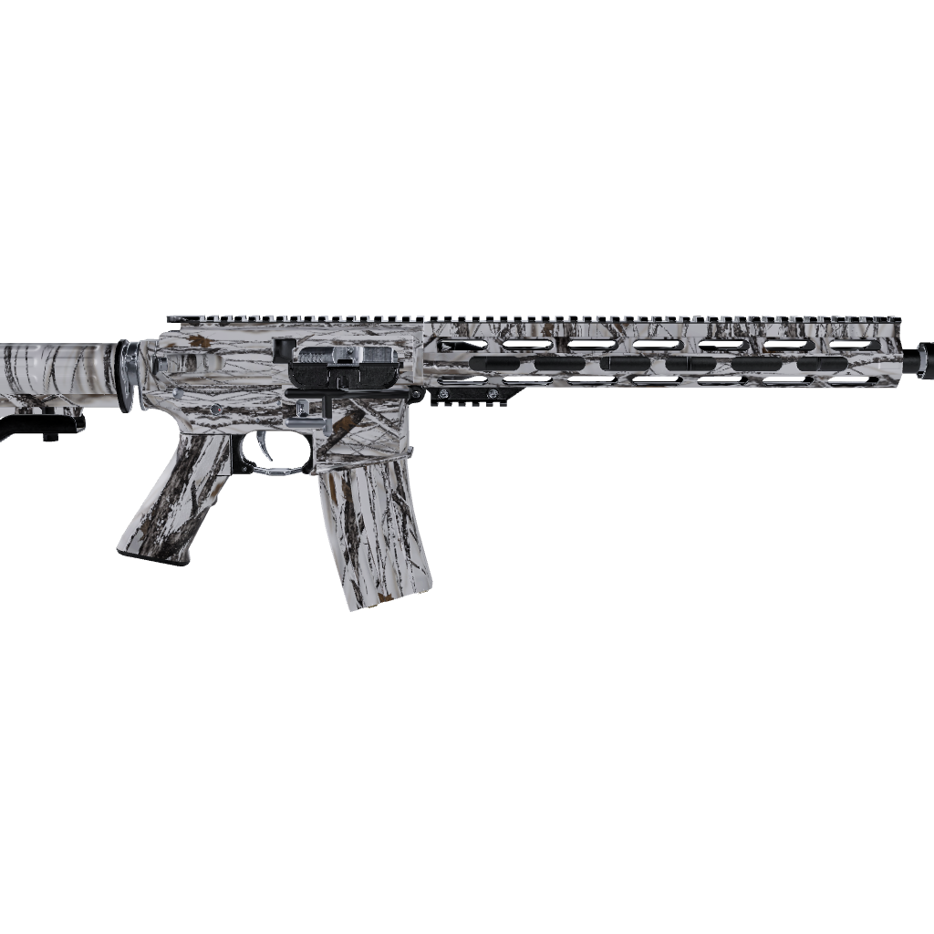 AR 15 Nature Snowstorm Camo Gun Skin