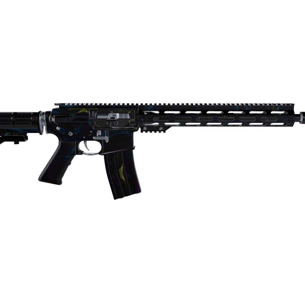 AR 15 Paint Splatter Midnight Gun Skin