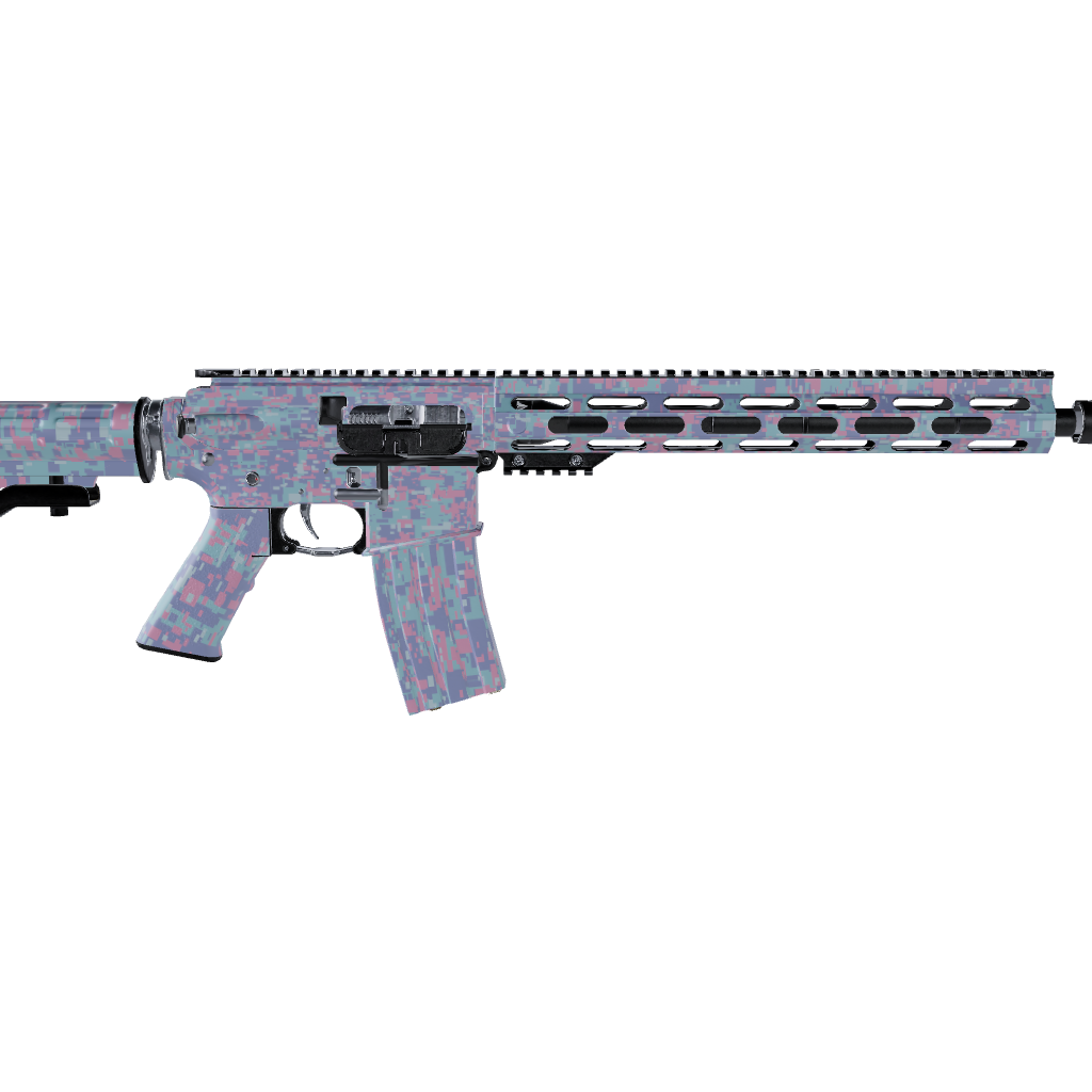 AR 15 Digital Cotton Candy Camo Gun Skin 