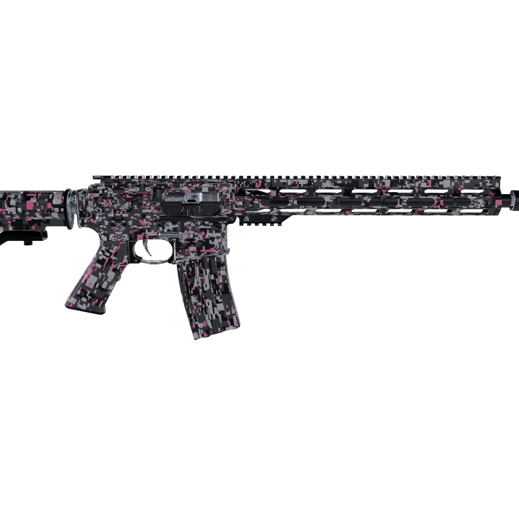 AR 15 Digital Urban Pink Camo Gun Skin