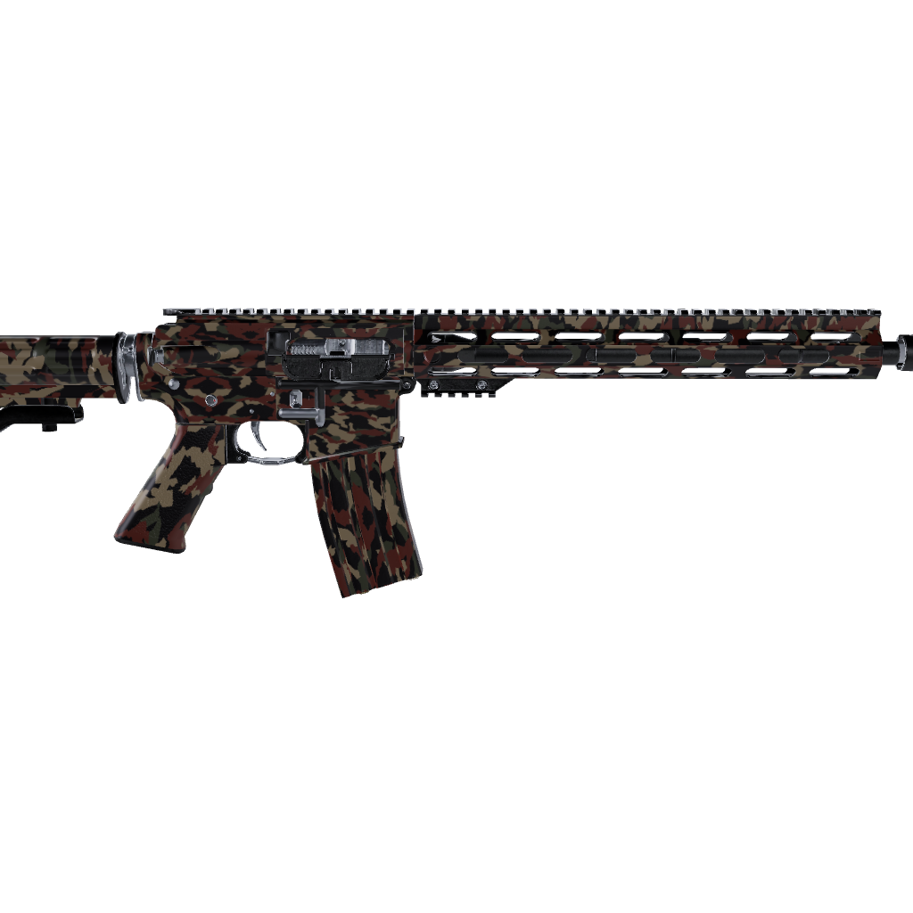 AR 15 Erratic Militant Copper Camo Gun Skin