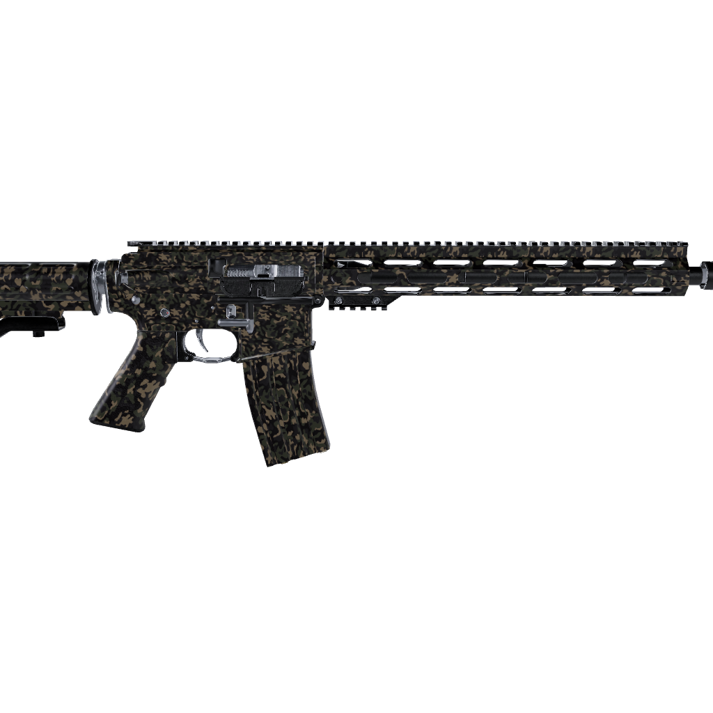 AR 15 Cumulus Militant Charcoal Camo Gun Skin