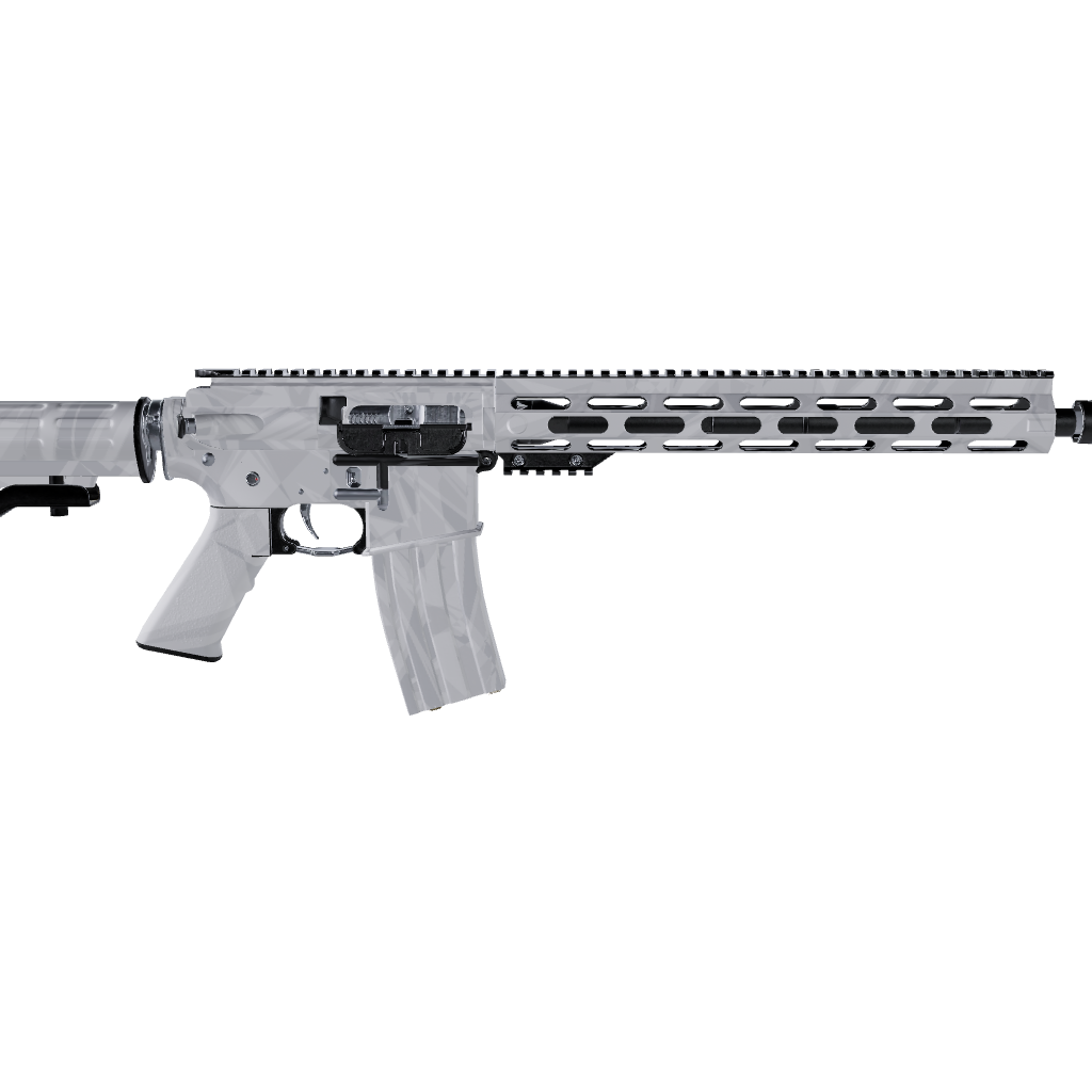 AR 15 Sharp Elite White Camo Gun Skin