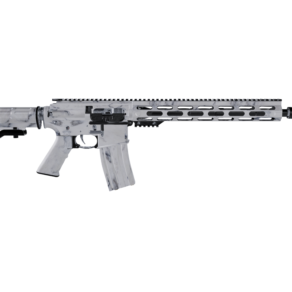 AR 15 Stone Bianco Carrara Marble Gun Skin