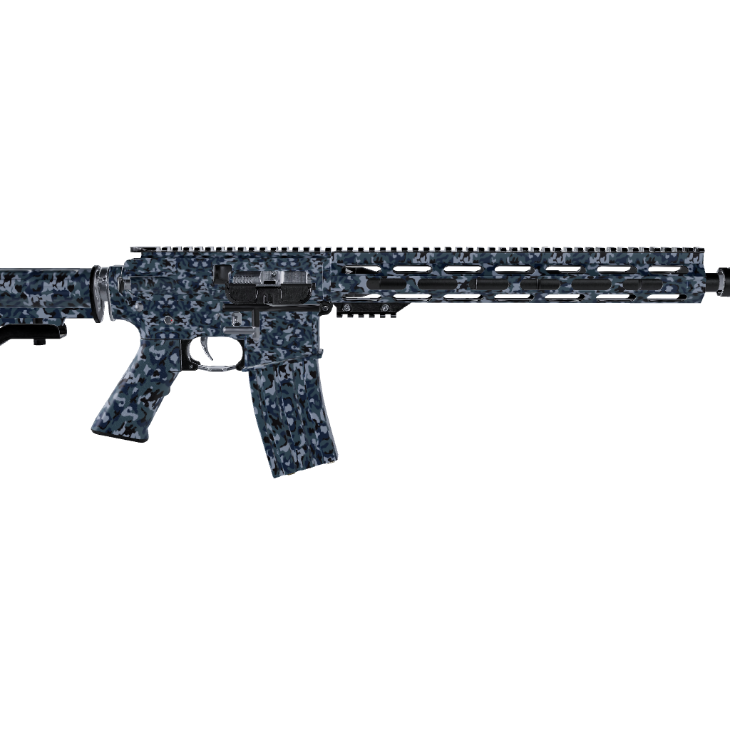 AR 15 Classic Navy Camo Gun Skin