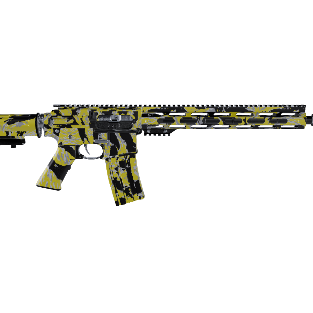 AR 15 Vietnam Tiger Stripe Yellow Tiger Gun Skin