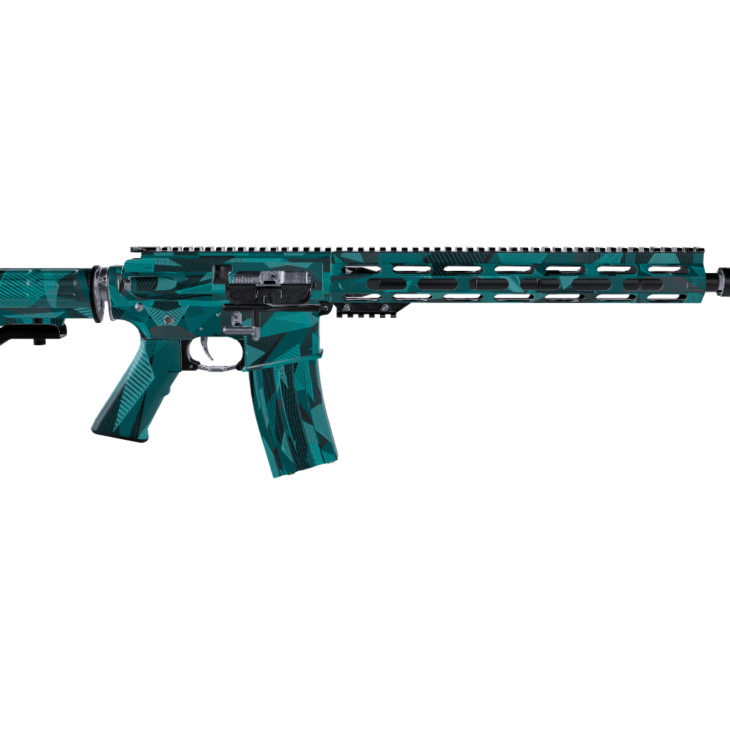 AR 15 Trigon Elite Tiffany Blue Gun Skin