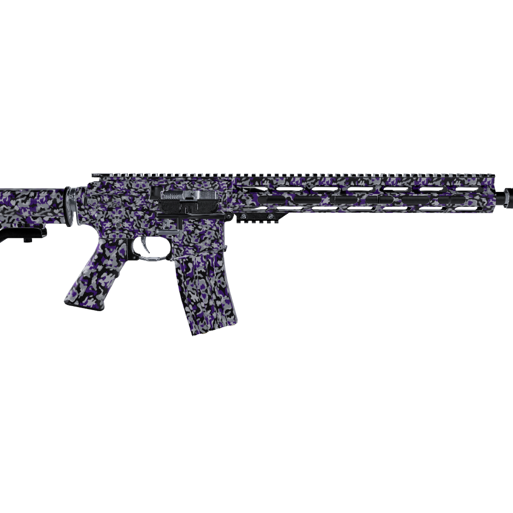 AR 15 Classic Purple Tiger Camo Gun Skin