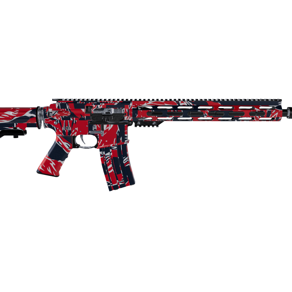 AR 15 Shredded America Camo Gun Skin