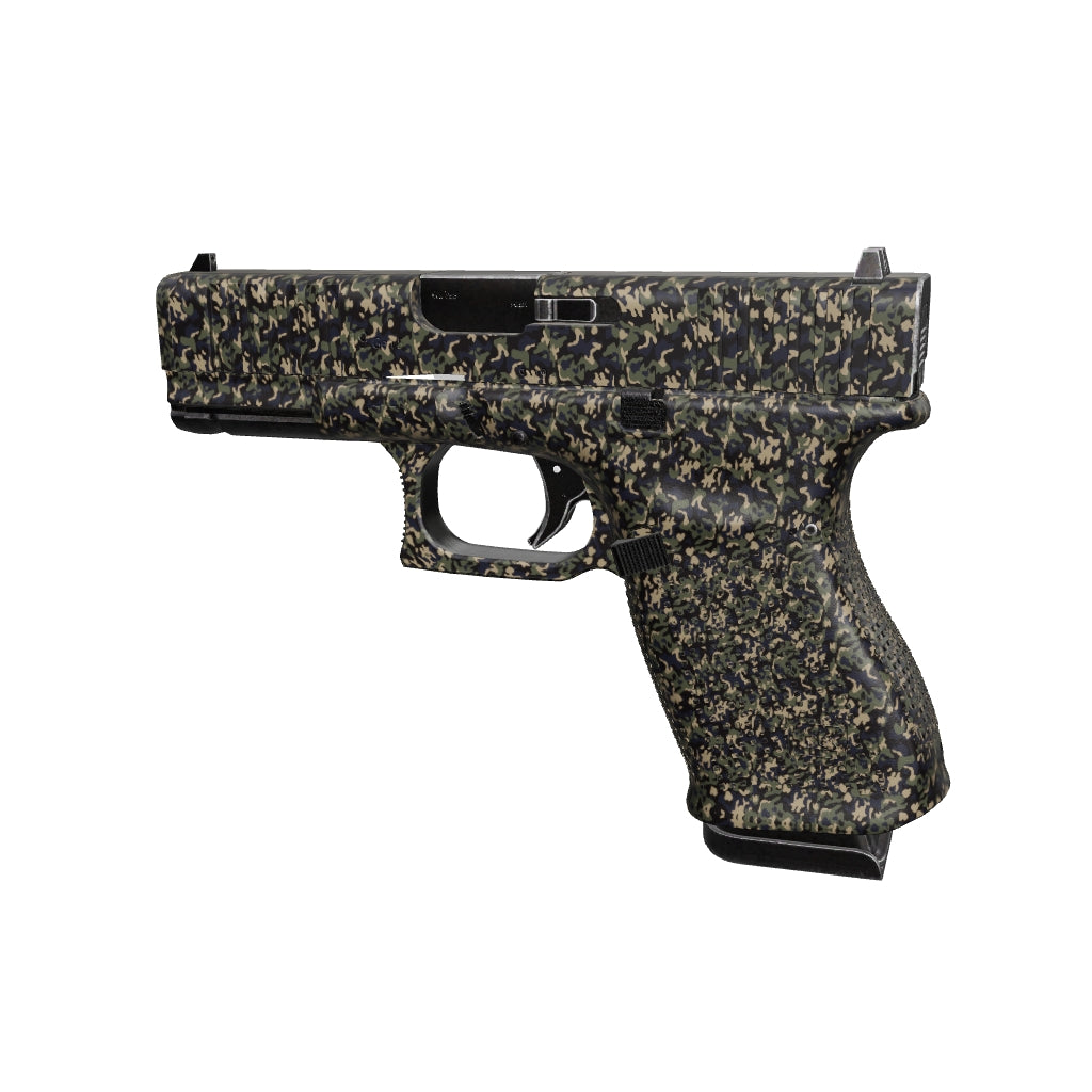 Pistol & Revolver Classic Militant Blue Camo Gun Skin