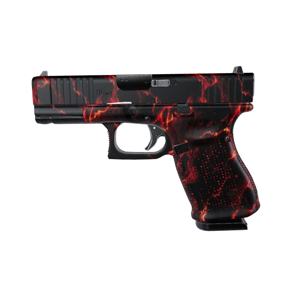 Pistol & Revolver Stone Lava Rock Marble Gun Skin