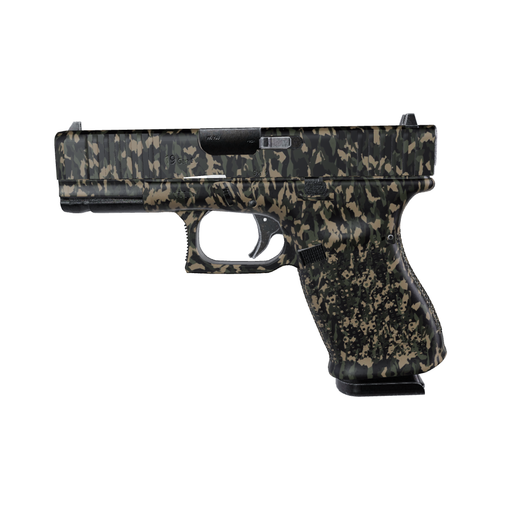 Pistol & Revolver Erratic Militant Green Camo Gun Skin 