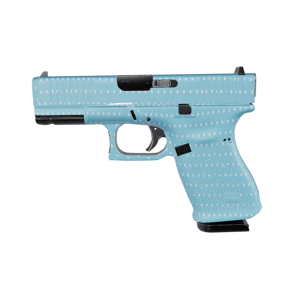 Pistol & Revolver Dotted Blue Gun Skin