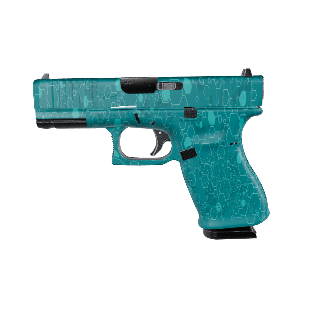 Pistol & Revolver Hex DNA Elite Tiffany Blue Gun Skin