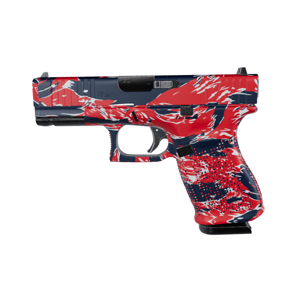 Pistol & Revolver Shredded America Camo Gun Skin