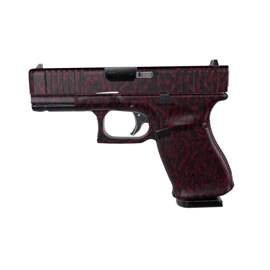 Pistol & Revolver Ragged Vampire Red Camo Gun Skin