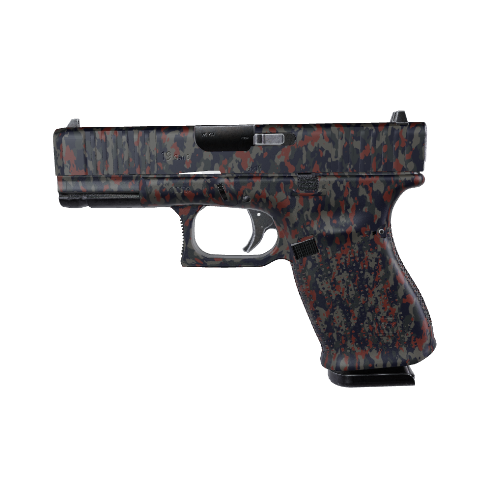 Pistol & Revolver Cumulus Blue Copper Camo Gun Skin