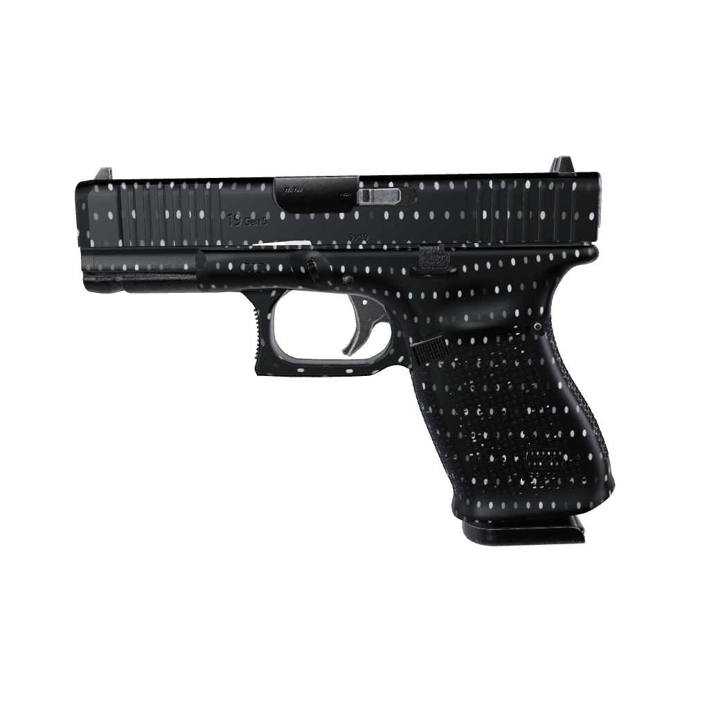 Pistol & Revolver Dotted Grayscale Gun Skin