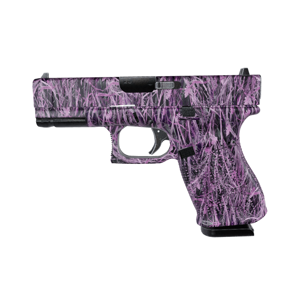 Pistol & Revolver Nature Dry Grassland Pink Camo Gun Skin