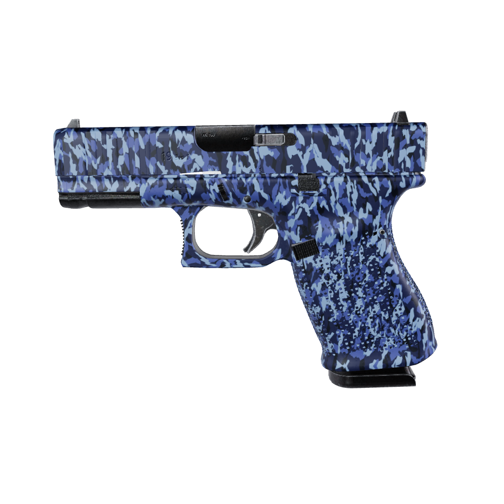 Pistol & Revolver Erratic Blue Urban Night Camo Gun Skin