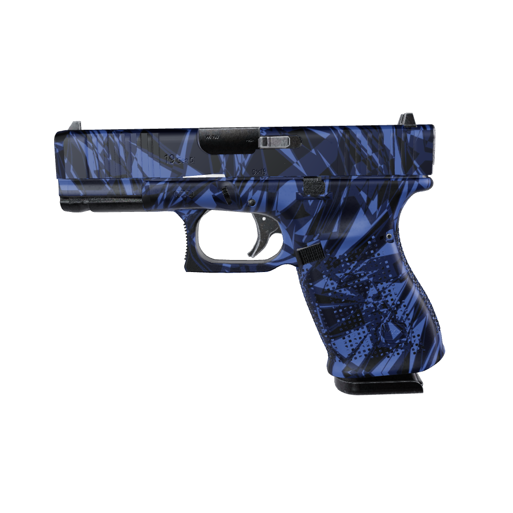 Pistol & Revolver Sharp Blue Midnight Camo Gun Skin