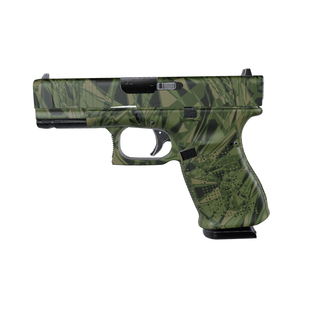 Pistol & Revolver Sharp Army Green Camo Gun Skin