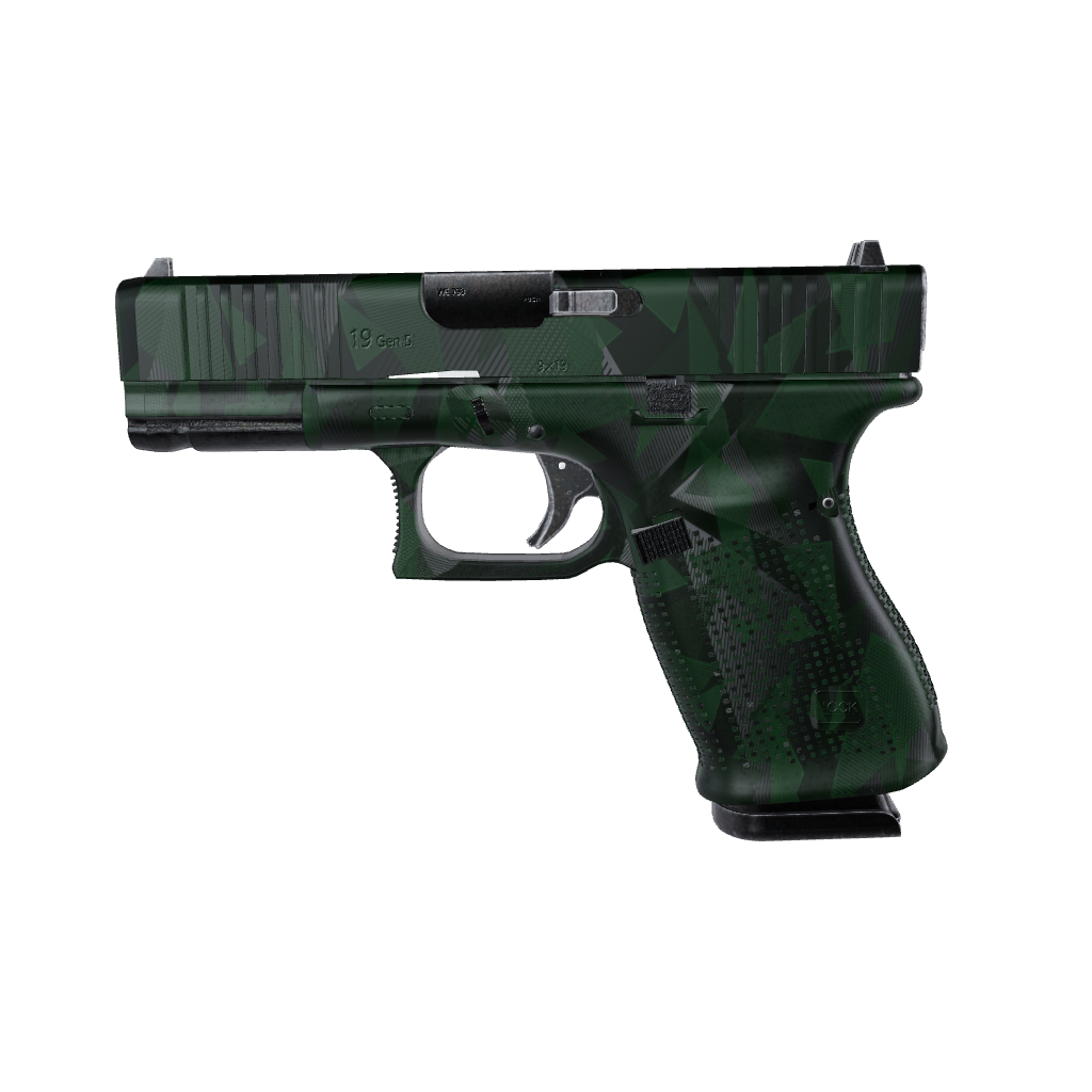 Pistol & Revolver Trigon Elite Green Gun Skin