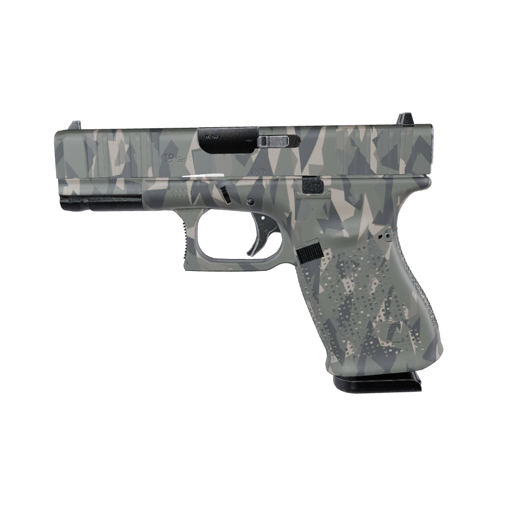 Pistol & Revolver Shattered Army Camo Gun Skin