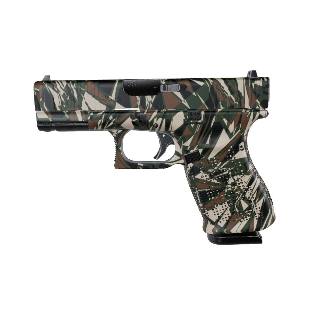 Pistol & Revolver Sharp Woodland Camo Gun Skin