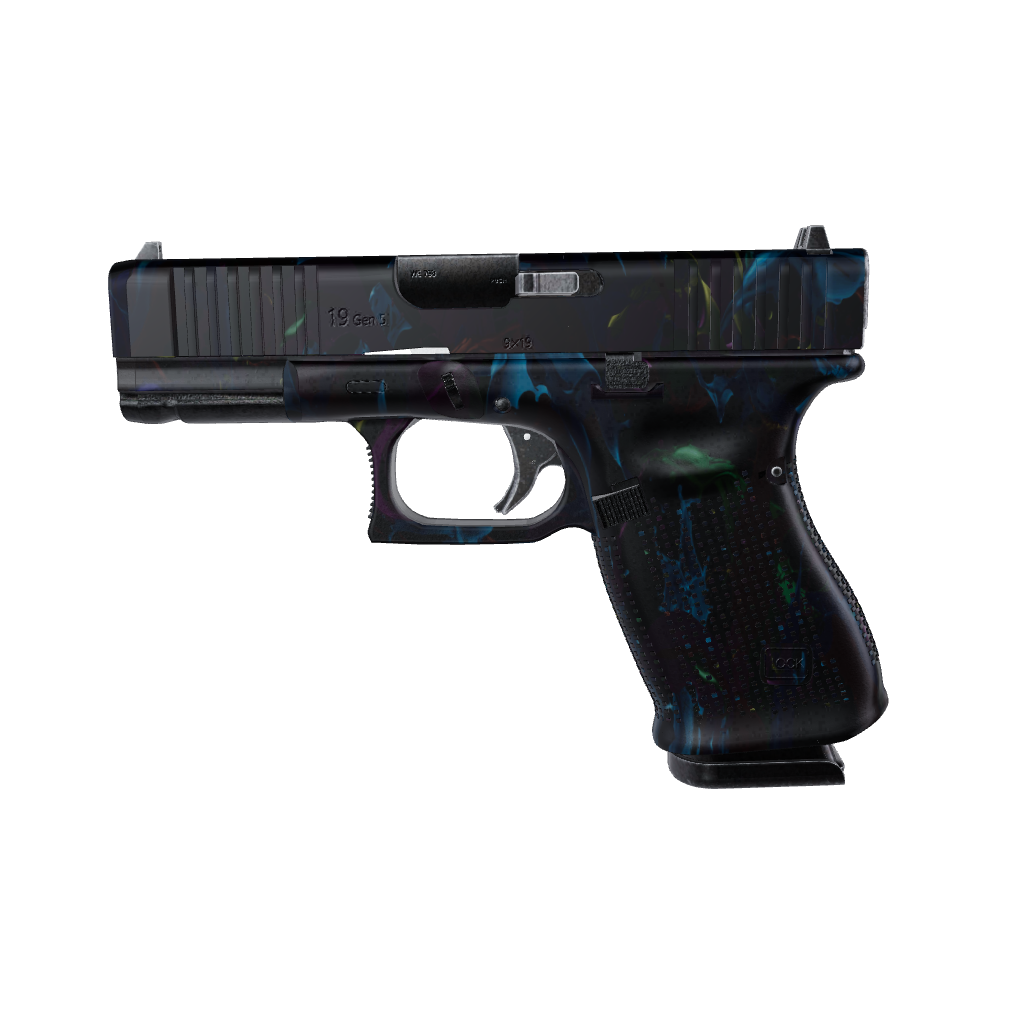 Pistol & Revolver Paint Splatter Midnight Gun Skin