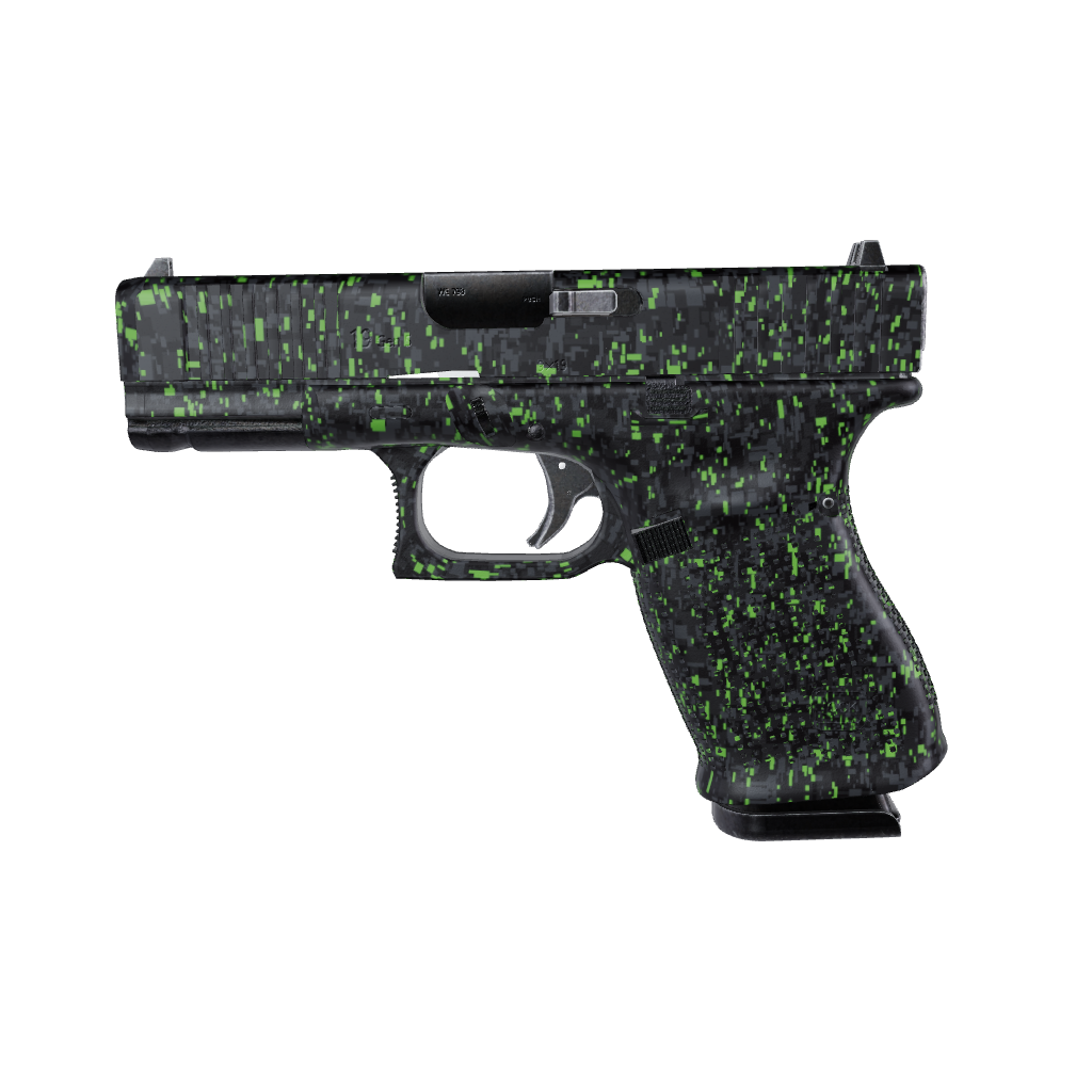 Pistol & Revolver Digital Metro Green Camo Gun Skin