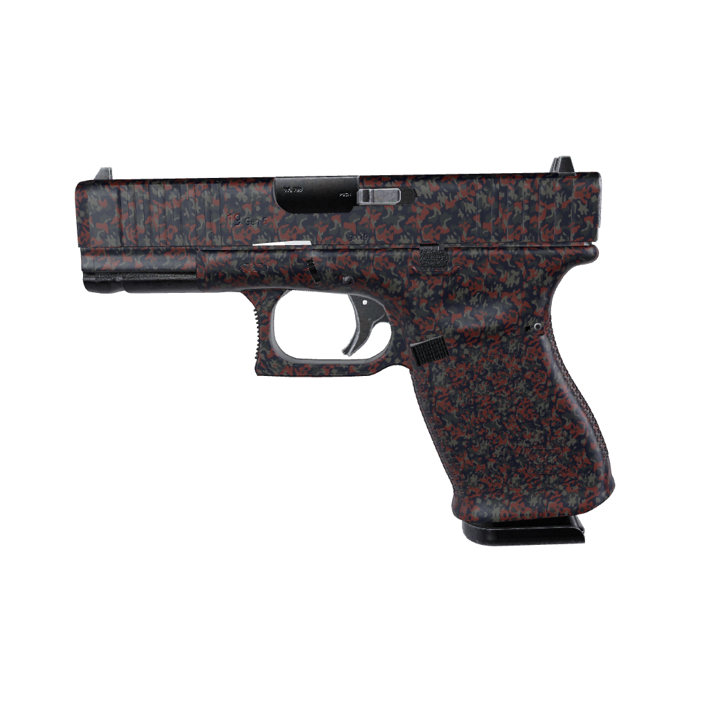 Pistol & Revolver Classic Blue Copper Camo Gun Skin