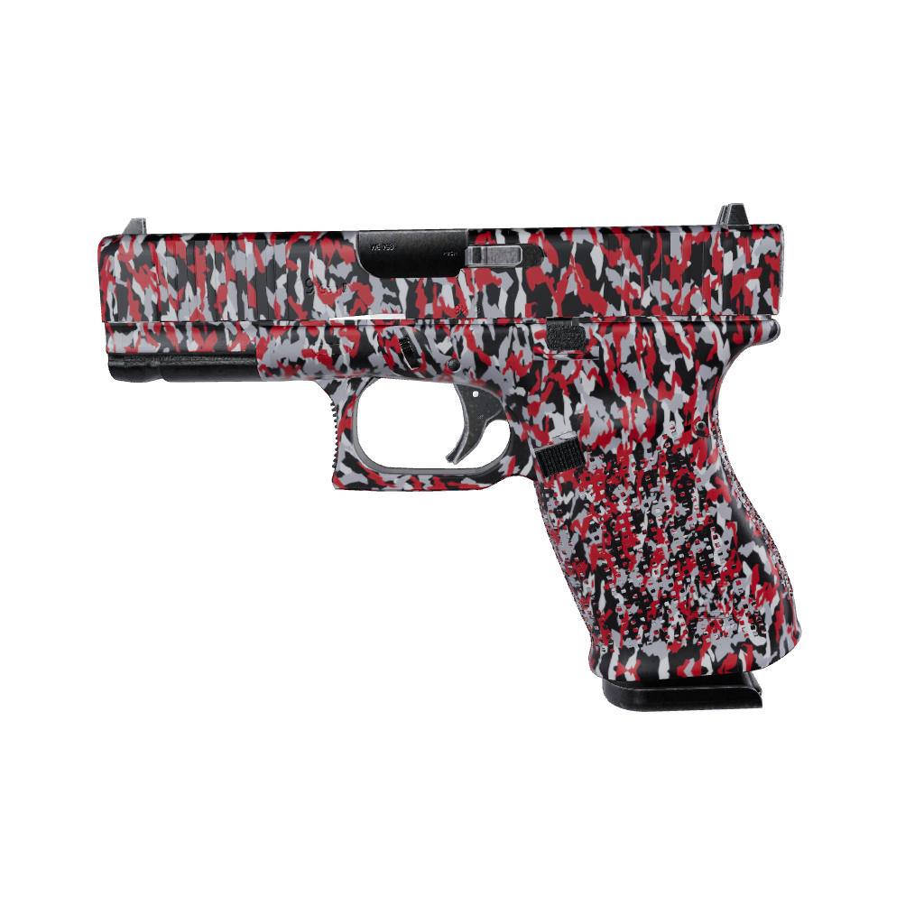 Pistol & Revolver Erratic Red Tiger Camo Gun Skin