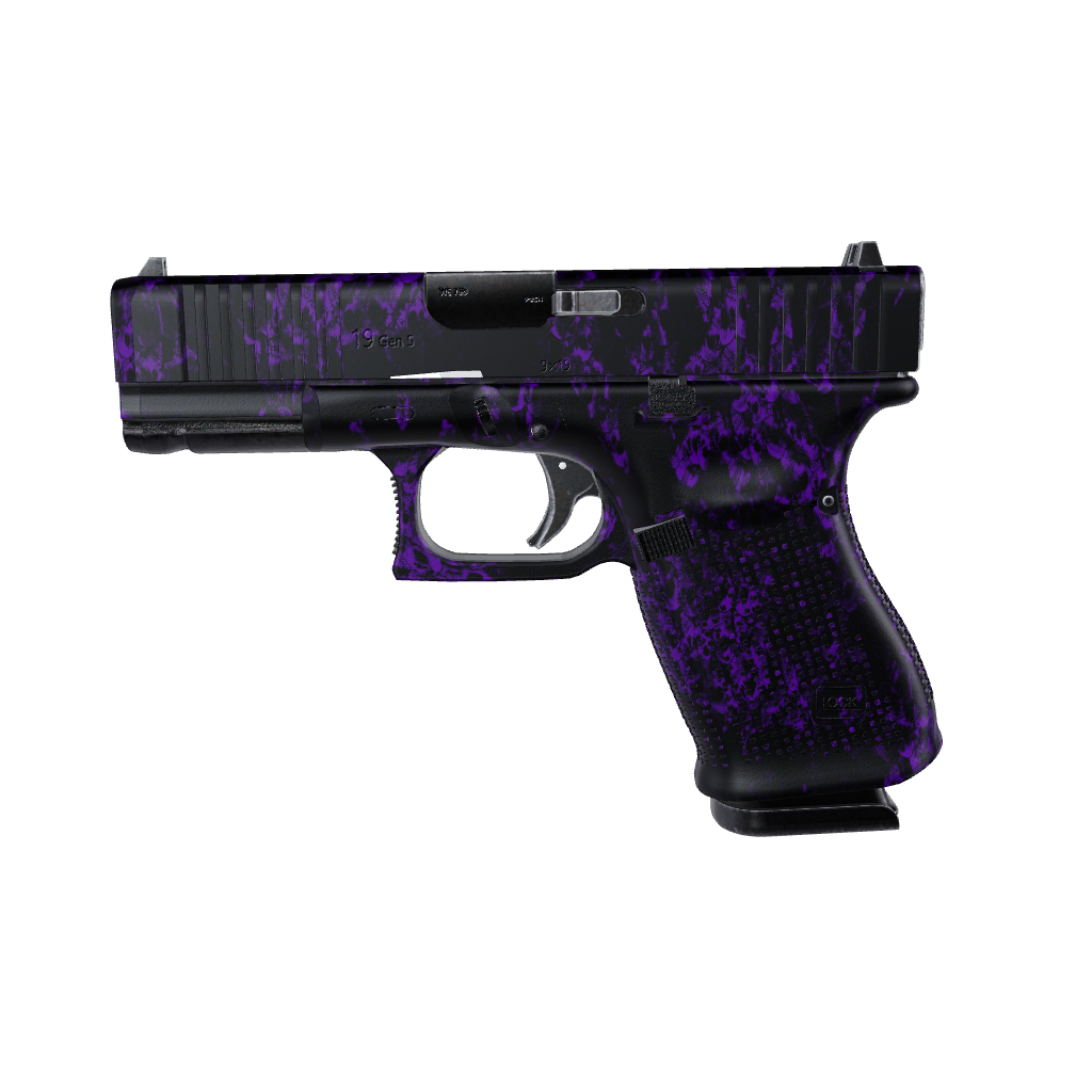Pistol & Revolver Skull Purple Gun Skin