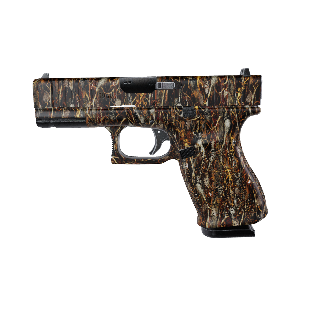 Pistol & Revolver Nature Burning Voodoo Camo Gun Skin