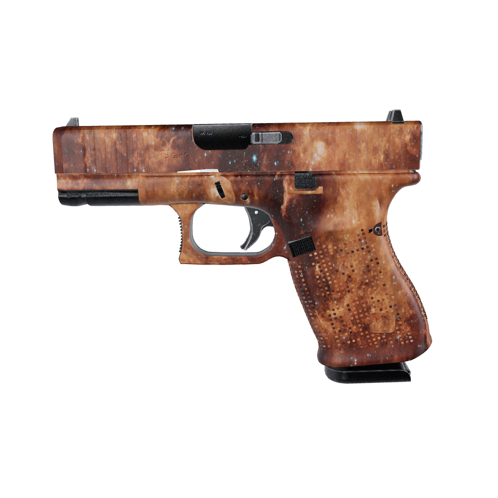 Pistol & Revolver Galaxy Orange Nebula Gun Skin