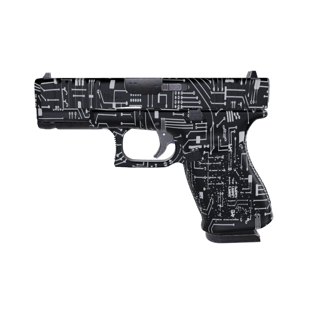 Pistol & Revolver Circuit Board White Gun Skin