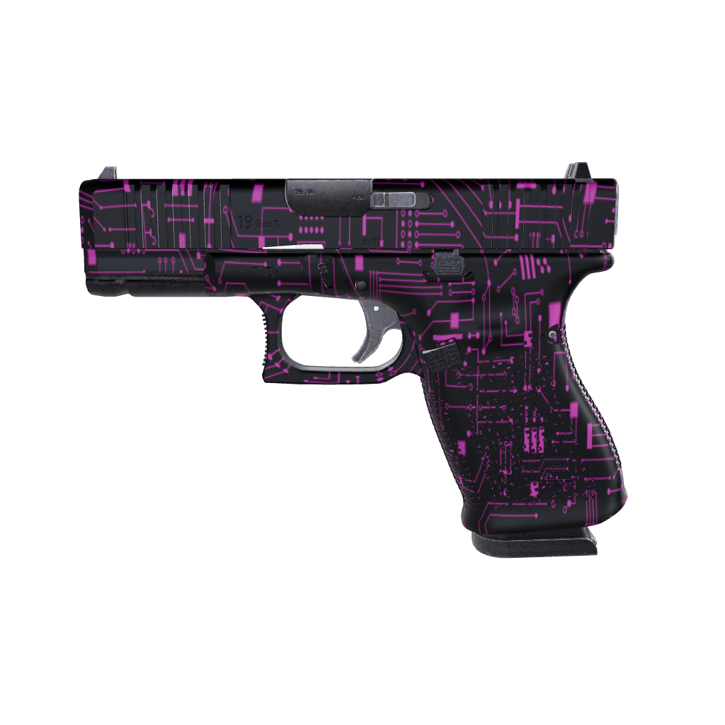 Pistol & Revolver Circuit Board Magenta Gun Skin