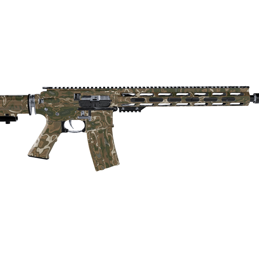 AR 15 RELV X3 Moab Camo Gun Skin Vinyl Wrap Film