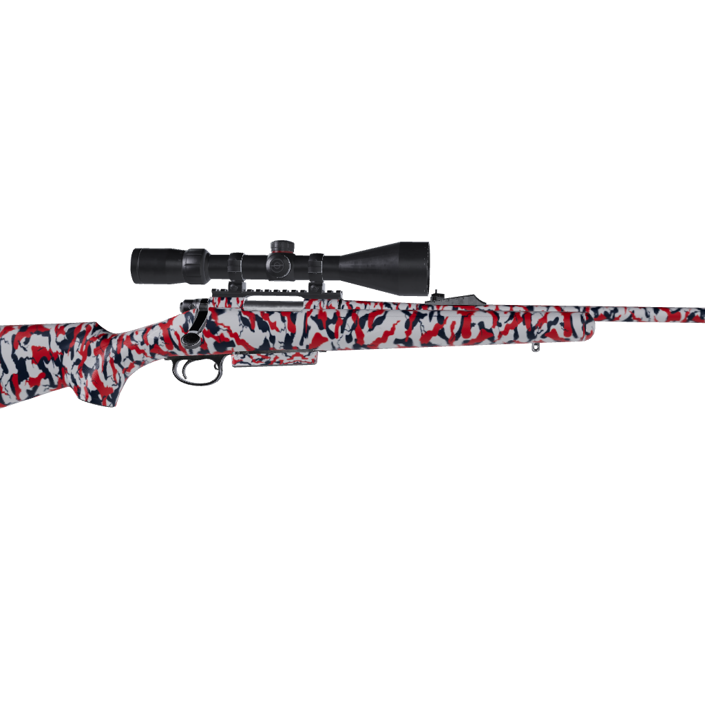 Rifle Ragged America Camo Gun Skin Vinyl Wrap